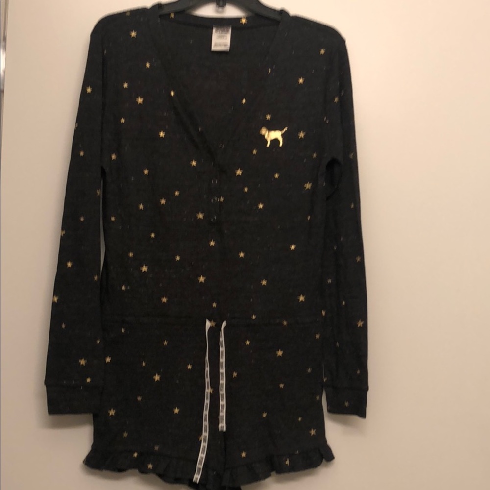 COPY - Never Worn/new Sleep Romper Pink SZ L, charcoal
